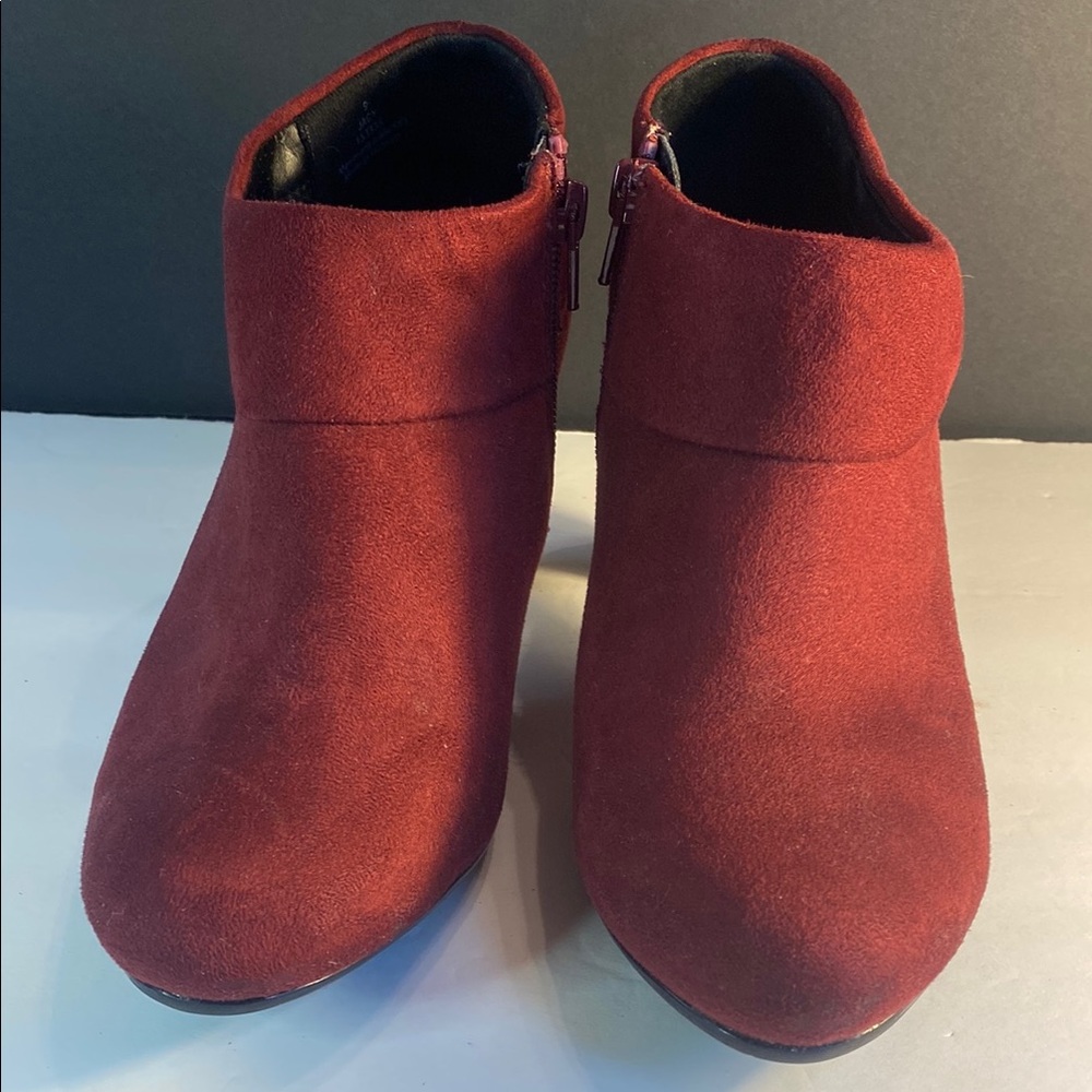 Chic Red Ankle Boots